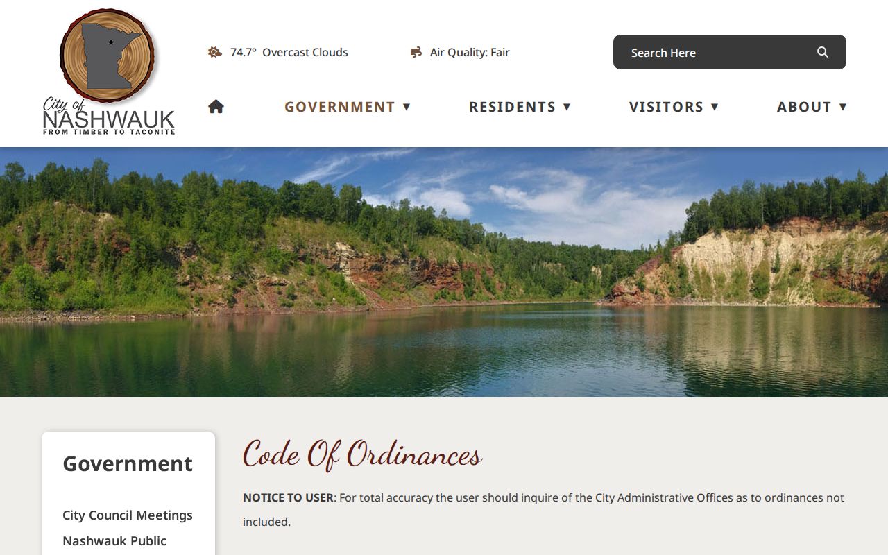 Nashwauk warrant records: the city traffic and general ordinance index